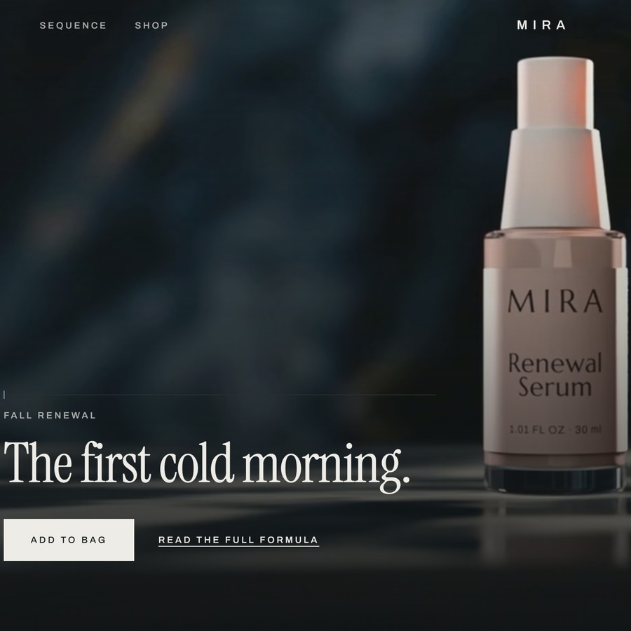 MIRA Renewal Serum on the MIRA storefront